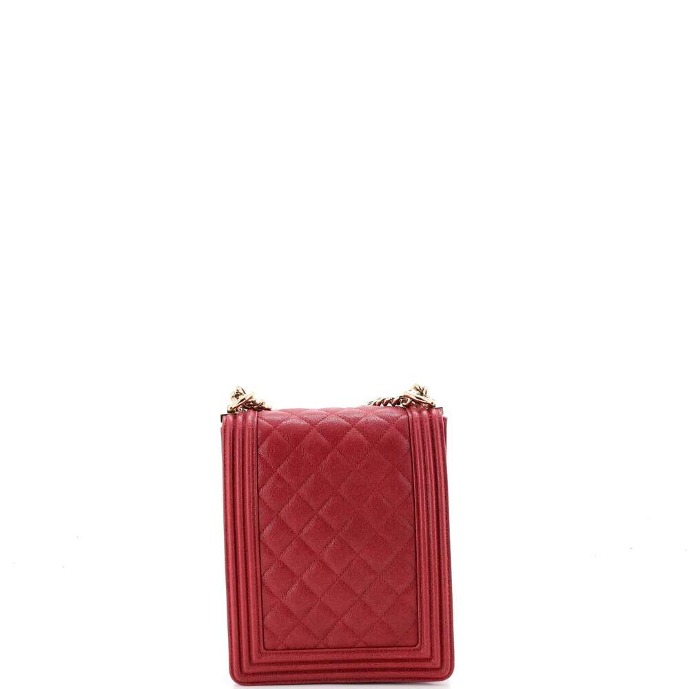 Chanel North South Boy Flap Bag Quilted #254431C29B - Picture 3 of 6
